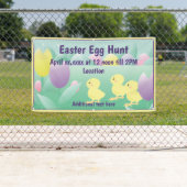 Chasse aux oeufs de Pâques Bannière extérieure Oeu (En situation)