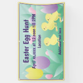 Chasse aux oeufs de Pâques Bannière extérieure Oeu (Vertical)