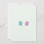 Chasse aux oeufs de Pâques et invitation au brunch (Dos)