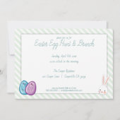 Chasse aux oeufs de Pâques et invitation au brunch (Devant)