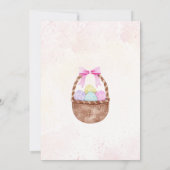 Chasse aux oeufs de Pâques mignonne Invitation à l (Dos)