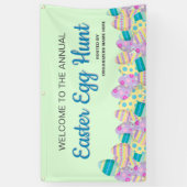 Chasse aux oeufs de Pâques personnalisée Bannière  (Vertical)