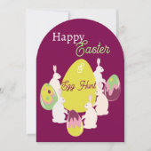 Chasse aux œufs. Invitation (Devant)