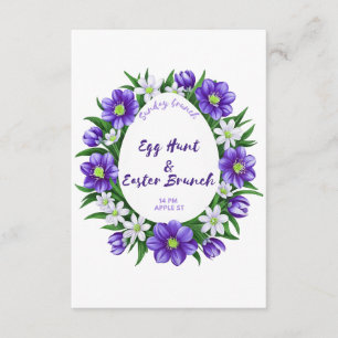 Chasse aux oeufs, invitation au brunch de Pâques