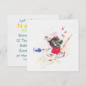 Chasse aux papillons ~ Invitation (Devant / Derrière)