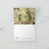 Chasse Baby shower Camo Merci note (Intérieur)