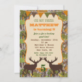 Chasse Camo Anniversaire Invitations (Devant)