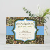 Chasse Camo Baby Shower Invitation (Debout devant)