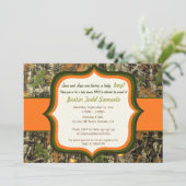 Chasse Camo Baby Shower Invitation (Debout devant)
