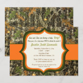 Chasse Camo Baby Shower Invitation (Devant / Derrière)