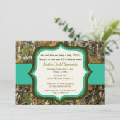 Chasse Camo Baby Shower Invitation (Debout devant)