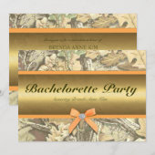 Chasse Camo Bachelorette Fête Invitation (Devant / Derrière)