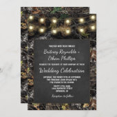 Chasse Camo Chalkboard Rustique Mariage Invitation (Devant / Derrière)