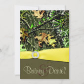 Chasse Camo Mariage Invitations (Devant)