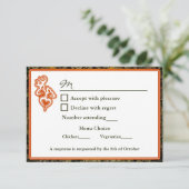 Chasse Camo Mariage RSVP Invitation (Debout devant)