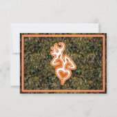 Chasse Camo Mariage RSVP Invitation (Dos)