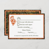 Chasse Camo Mariage RSVP Invitation (Devant / Derrière)