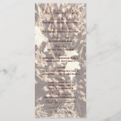 Chasse Camo Thème Mariage campagnard Programmes Ve (Dos)