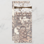 Chasse Camo Thème Mariage campagnard Programmes Ve (Devant / Derrière)