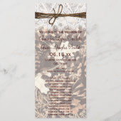 Chasse Camo Thème Mariage campagnard Programmes Ve (Devant)