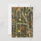 Chasse Camo Wedding Invitation RSVP (Dos)