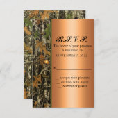 Chasse Camo Wedding Invitation RSVP (Devant / Derrière)