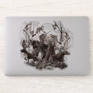 Chasse chiens Sticker