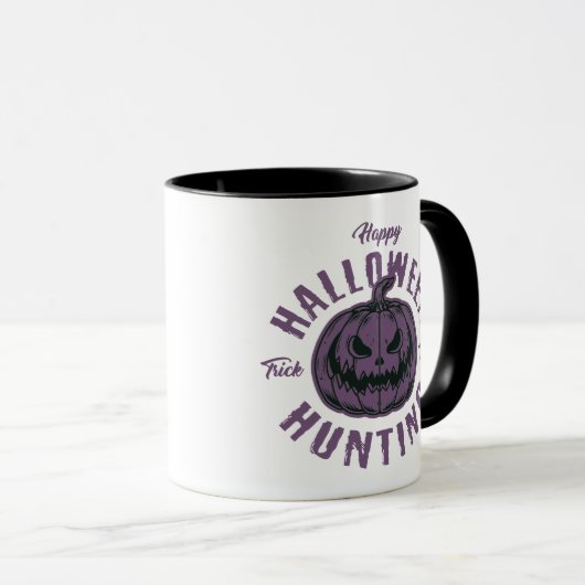 Chasse Citrouille Halloween Mug - Éffrayant Trick (Devant droit)