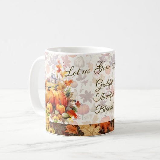 Chasse d'automne Thanksgiving Mug (Devant gauche)