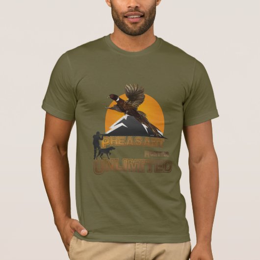Chasse de faisan T-shirt illimité (Devant)