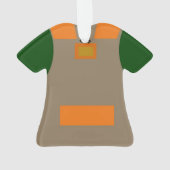 Chasse de l'ornement de Noël de gilet (dos)