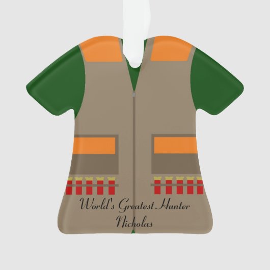 Chasse de l'ornement de Noël de gilet (devant)