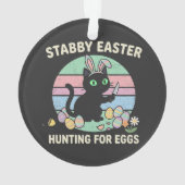 Chasse de Pâques aux œufs Chat drôle (dos)