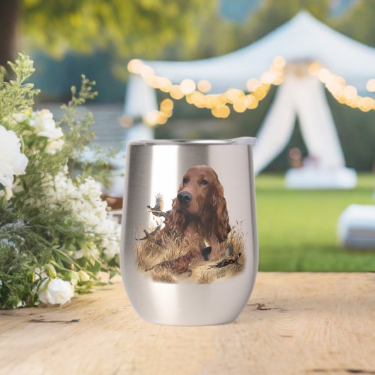 Chasse de Setter irlandais faisan, Art (Extérieur)