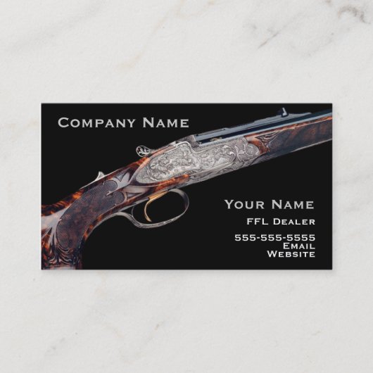 Chasse du carte de visite 2 de fusil (Devant)