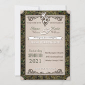 Chasse Faire-part de mariage Camouflage Buck And D (Devant)