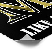 Chasse Maman Drôle Poster noir (Coin)