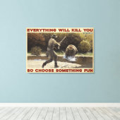 Chasse Ours Tout Vous Tue Décor De Toile (Insitu (Plancher de Bois))