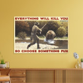 Chasse Ours Tout Vous Tue Décor De Toile (Insitu(Salon))