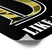 Chasse papa drôle Poster noir (Coin)