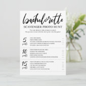 Chasse photo Bachelorette Scavenger Carte de jeu (Debout devant)