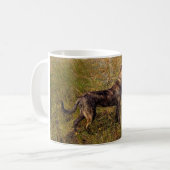 Chasse Plott Hound Dog dans la Mug de café de mara (Devant gauche)