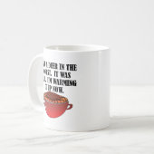 Chasse réchauffée Cerf Drôle Chasse Mug (Devant gauche)