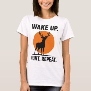 Chasse Réveil T-shirt Répétition Chasse minimali