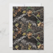 Chasse Rustique Camo Rehearsal Dîner Invitations (Dos)