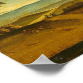 Chasse Scene & Harbour - Poster d'art américain (Coin)