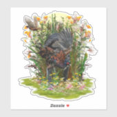Chasse Sticker faisan (Feuille)