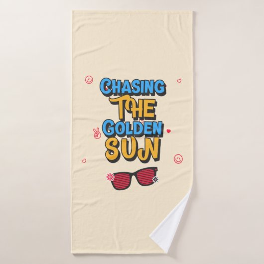Chasser le soleil d'or (Serviette de bain)