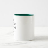 Chasseur 11oz personnalisé Mug vert à deux tons (Centre)