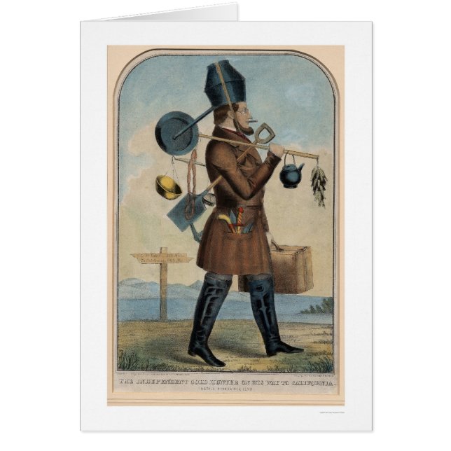 Chasseur indépendant d'or sur son chemin vers la (Devant)